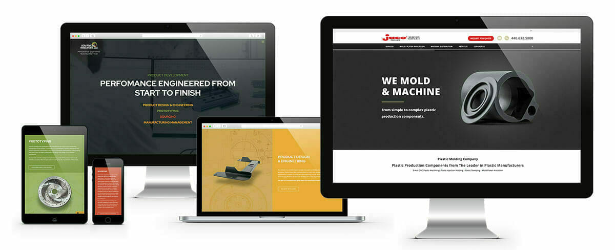 responsive websites with web design Akron