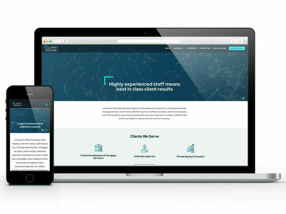 Clunk Hoose Laywer Website Design