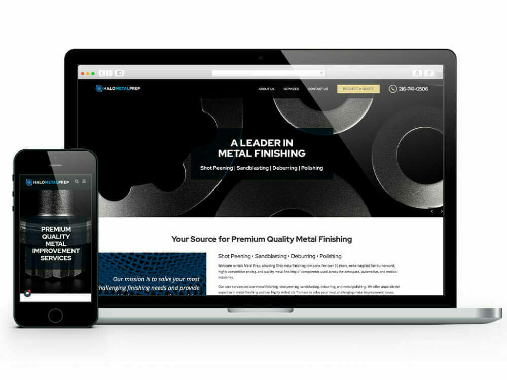 Halo Metal Website Design