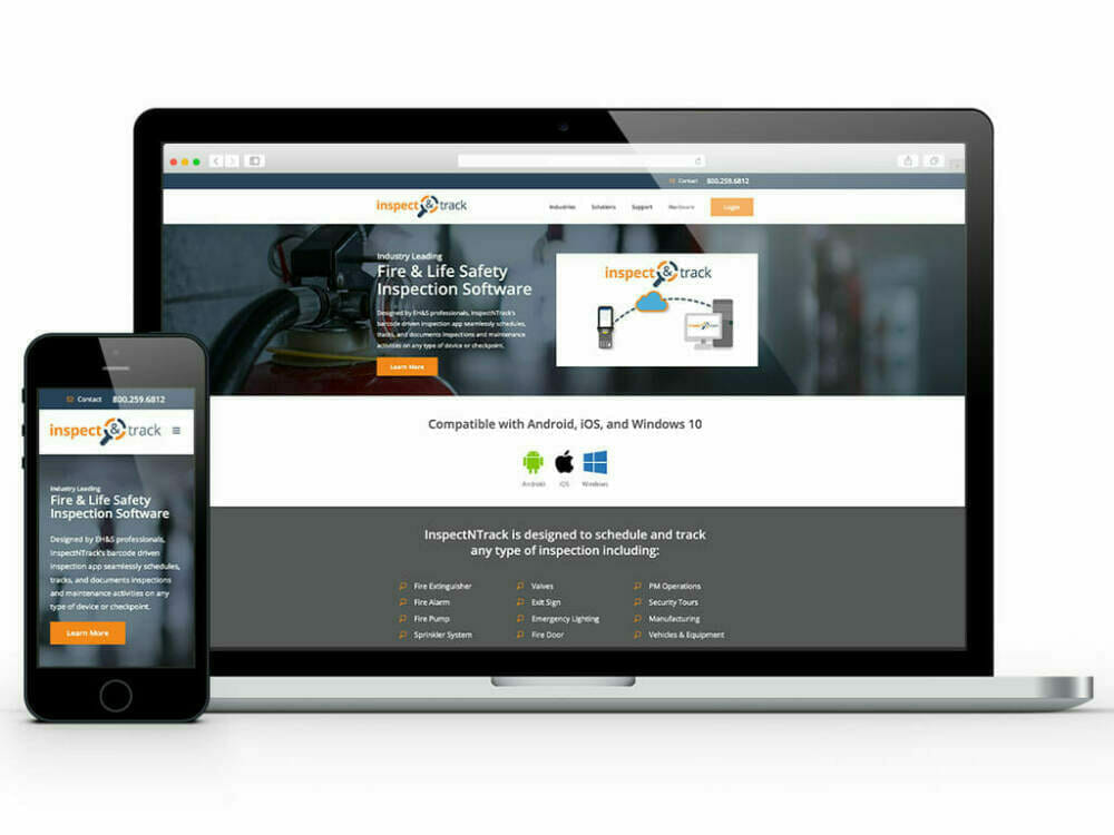 Inpect&Track Website Design