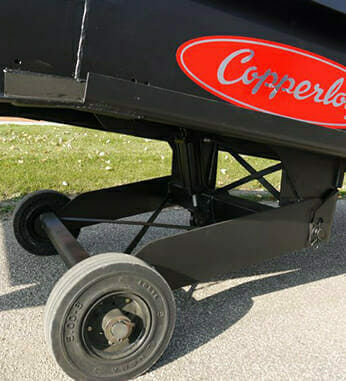 Copperloy yard ramp rentals solid tires